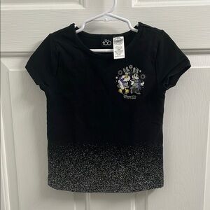 Disney 100 Years Black Short Sleeve Tee with Graphic